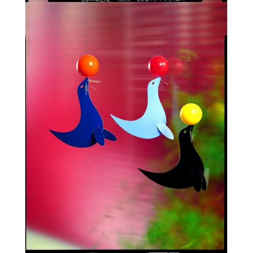  Flensted Mobiles The 3 Happy Sealions Hanging Nursery Mobile - 20 Inches Plastic