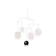 Flensted Mobiles Sheep Hanging Nursery Mobile - 17 Inches Plastic - Handmade in Denmark by Flensted