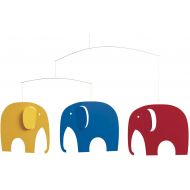 Flensted Mobiles Elephant Party Hanging Nursery Mobile - 25 Inches Plastic - Handmade in Denmark by Flensted
