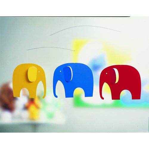  Flensted Mobiles Elephant Party Hanging Nursery Mobile - 25 Inches Plastic - Handmade in Denmark by Flensted