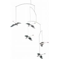 Flensted Mobiles Scandinavian Swan Hanging Mobile - 22 Inches - Handmade in Denmark by Flensted