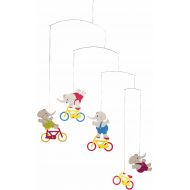 Flensted Mobiles Cyclephants Hanging Nursery Mobile - 24 Inches Cardboard
