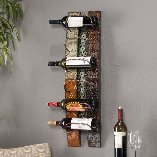  Fleur De Lis Living ... Zendaya 6 Bottle Wall Mounted Wine Rack by Fleur De Lis Living