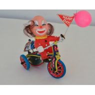 FleurStreetVintage Clown Tin Toy, Wind Up Toy, Korean Happy Days Clown