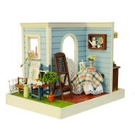 Flever Dollhouse Miniature DIY House Kit Creative Room with Furniture for Romantic Artwork Gift (Marys Sweet Baking)