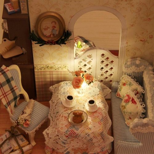  Flever Dollhouse Miniature DIY House Kit Creative Room with Furniture for Romantic Artwork Gift (Marys Sweet Baking)