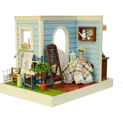  Flever Dollhouse Miniature DIY House Kit Creative Room with Furniture for Romantic Artwork Gift (Marys Sweet Baking)