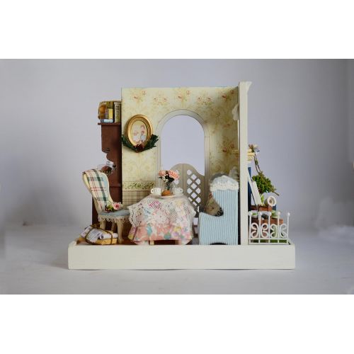  Flever Dollhouse Miniature DIY House Kit Creative Room with Furniture for Romantic Artwork Gift (Marys Sweet Baking)