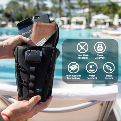  [아마존 핫딜] FlexSafe by AquaVault (As Seen on Shark Tank): Anti-Theft Portable Beach Chair Safe and Travel Vault. Packable, Lightweight & Slash Resistant. Use at the Beach, Pool, Waterpark, Cr