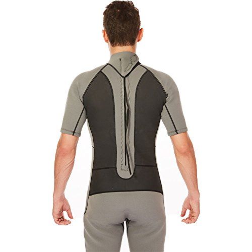  Flexel 3mm Men Wetsuits CR Scuba Diving Full Suits and Shorty Wet Suits Adults Long Sleeves Swimwear for Surfing Snorkeling Canoeing Water Sports