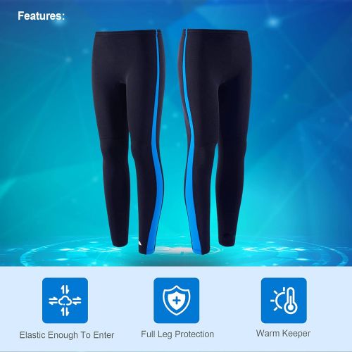  FLEXEL Swimming Pants for Men 2mm Neoprene Long Sleeve Wetsuit Pants Keep Warm for Diving Surfing Snorkeling Scuba Kayaking Sailing