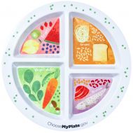 Flexi Portion Plate For Adults and Teens - With 4 Divided Sections - MyPlate