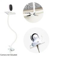 Flexi - The Universal Baby Monitor Holder (White), Baby Video Monitor Shelf with Flexible Hose, Camera Stand for Nursery Compatible with Most Baby Monitors …