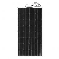 Zerone Solar Panel, 18V 100W Semi-Flexible Monocrystalline Outdoor Solar Panel Battery Power Charger for RV, Boat, Cabin, Tent, Car, Trucks, Trailers