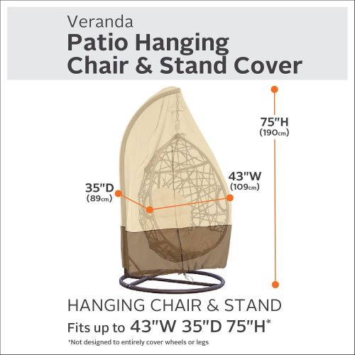  Flexiyard Classic Accessories Veranda Patio Hanging Chair And Stand Cover