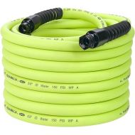 Flexzilla Pro Water Hose with Reusable Fittings, 5/8 in. x 100 ft., Heavy Duty, Lightweight, Drinking Water Safe, ZillaGreen - HFZWP5100-E