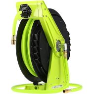 Flexzilla Pro Performance Series Air Hose Reel, 1/2 in. x 50 ft., Heavy Duty, Lightweight, Hybrid, ZillaGreen - L8041FZ