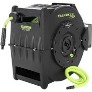 Flexzilla Levelwind Retractable Air Hose Reel, 3/8 in. x 75 ft., Heavy Duty, Lightweight, Hybrid, ZillaGreen - L8306FZ