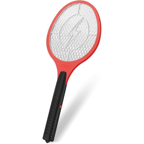  Flexzion Electric Mosquito Zapper Racket 19 Handheld Bug Insect Killer/Fly Control Swatter for Bedroom Patio Bites Yard Boat Camping Car Decks Indoor Outdoor, Assorted Colors