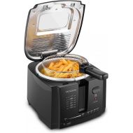 [아마존베스트]Flexzion Deep Fryer with Basket  Electric Deep Fat Fryer Cooker w/ 2 Liter Oil Capacity, Adjustable Temperature Thermostat, Grease Filter & Removable Basket for Home & Commercial