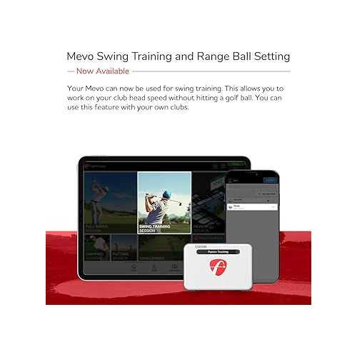  FlightScope Mevo+ Limited Edition GPS Golf Launch Monitor and Simulator with Face Impact | 60 Complete Swing Data Parameters, 17 Ranges, and 12 E6 Connect Courses including Pebble Beach and St Andrews