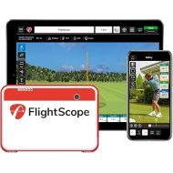 FlightScope Mevo+ GPS Launch Monitor and Golf Simulator | 20+ Swing Data Parameters with Multicam, 10 E6 Courses, 17 Practice Ranges and Games - for Indoor & Outdoor Use | Works with iOS and PC