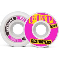 Flip Cutback 53mm 99a Pink Wheels Pack Skateboard Wheels, Adults Unisex, Multicolor (Multicolor)