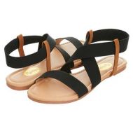 Floopi Womens Summer Flat Sandals Open Toe Elastic Ankle Strap Gladiator Sandal