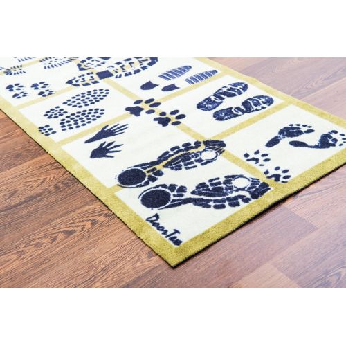  Floortex Doortex Long Indoor Entrance Runner Mat, Footprint Design, 20 x 55 (FR4ER2055SL)