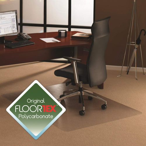  Floortex Cleartex XXL General Office Mat, Rectangular, Strong Polycarbonate, for Carpets, 60 x 118 (FR1115030023ER)