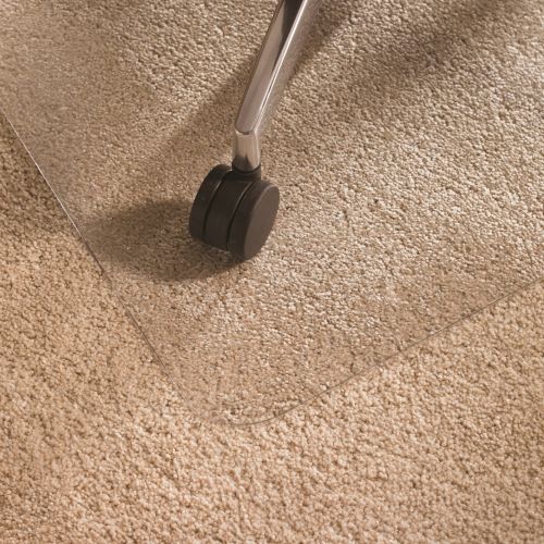  Floortex Cleartex XXL General Office Mat, Rectangular, Strong Polycarbonate, for Carpets, 60 x 118 (FR1115030023ER)