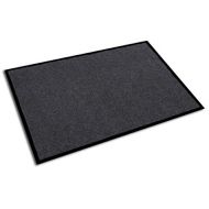 Floortex Doortex Plushmat, Indoor Entrance Mat, Granite Black, 24 x 36 (FRECOP2436GR)