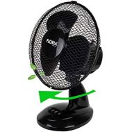 [아마존베스트]Floria Table Fan, Diameter 23 cm, 25 Watt, Fan, Rotation Possible, Oscillating, Quiet Operation, Air Cooler, Wind Machine, Suitable for the Office, Bedroom, Living Room, 23 cm