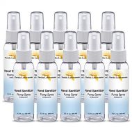 Florida Laboratories Hand Sanitizer Spray Liquid (non-gel) 2.3 Fl Oz (Pack of 10) Travel size Sterilizer - 80% Alcohol