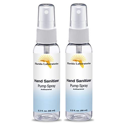  Florida Laboratories Hand Sanitizer Spray Liquid (non-gel) 2.30 oz (Pack of 2) Travel Size Sterilizer ? 72% Alcohol