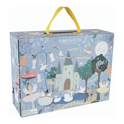  Floss & Rock 43P6363 Enchanted Play Box with Wooden Pieces, 22 x 29 x 10cm