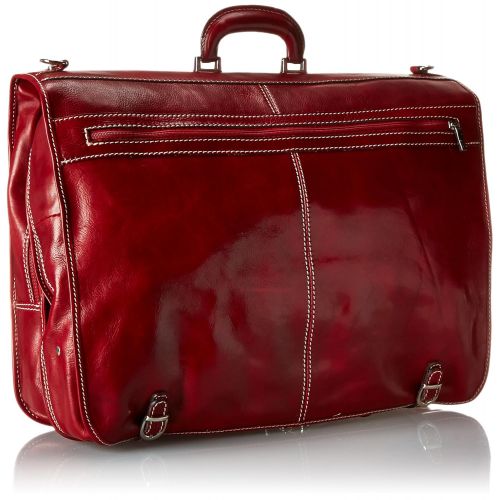  Floto Luggage Venezia Garment Bag, Tuscan Red, Large