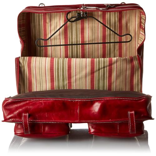  Floto Luggage Venezia Garment Bag, Tuscan Red, Large