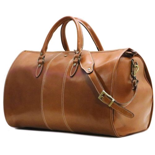  Floto Venezia Convertible Garment Duffle Travel Bag Weekender in Tempesti Leather