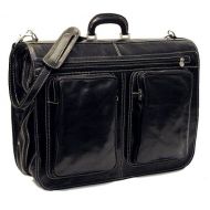 Floto Luggage Venezia Garment Bag Carry On, Black, Large