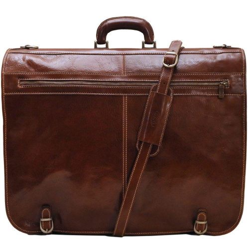  Floto Mens Custom Initials Personalization Venezia Garment Bag in Red