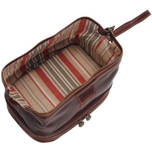  Floto Positano Full Grain Leather Travel Dopp Kit