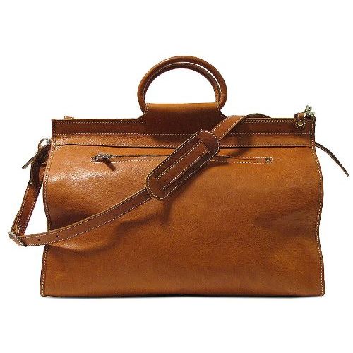  Floto Luggage Parma Edition Leather Travel Bag, Tan, Large
