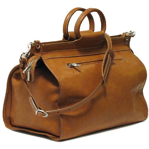  Floto Luggage Parma Edition Leather Travel Bag, Tan, Large