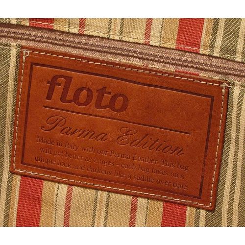  Floto Luggage Parma Edition Leather Travel Bag, Tan, Large