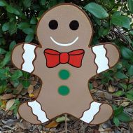 /FlowerPowerShowers Gingerbread Boy Decoration, Ginger Bread Yard Stake, Christmas Yard Stake, Cute Holiday Decor, Festive Outdoor Yard Art, Gingerbread Boy Art