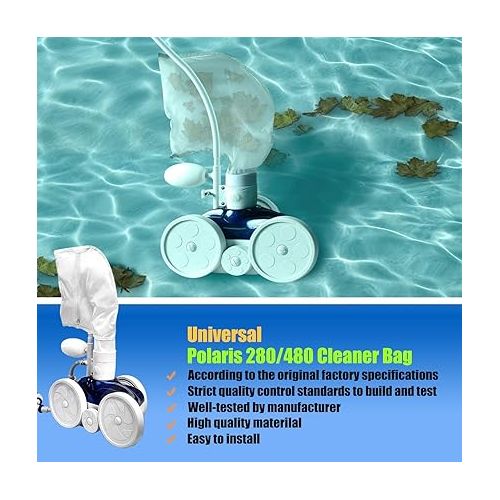  Flowerbeauty PoolSupplyTown Pool Cleaner All Purpose Bag Fits 280, 480 Pool Cleaner Zippered All Purpose K13 (1 Pack)