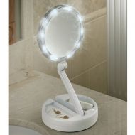 The Brighter Foldaway Vanity Mirror 10x/1x by FLOXITE