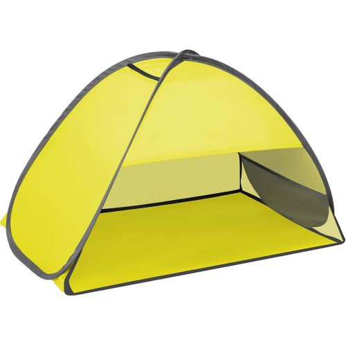  Fltom Pop Up Beach Tent, Mini Size Beach Shelter Tent for UPF 50 UV Protection, Instant Portable Beach Sun Shade Tent with Carry Bag