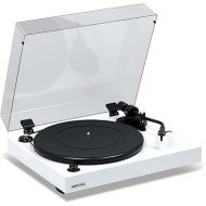 Fluance RT82 Reference High Fidelity Vinyl Turntable Record Player with Ortofon OM10 Cartridge, Speed Control Motor, High Mass MDF Wood Plinth, Vibration Isolation Feet - Piano White